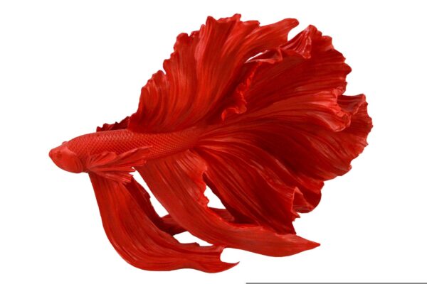 CROWNTAIL piros 3d hal dekoráció 35cm CROWNTAIL piros 3d hal dekoráció 35cm