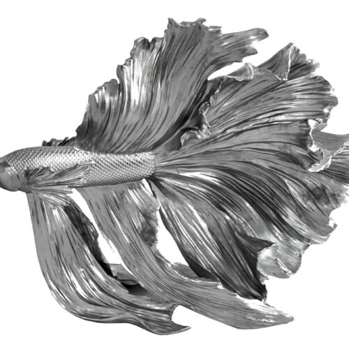 CROWNTAIL ezüst 3d hal dekoráció 35cm CROWNTAIL ezüst 3d hal dekoráció 35cm
