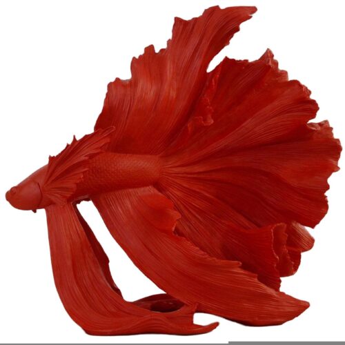CROWNTAIL piros 3d hal dekoráció 65cm CROWNTAIL piros 3d hal dekoráció 65cm