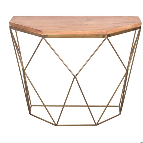 DIAMOND barna mangófa konzol asztal 90cm DIAMOND barna mangófa konzol asztal 90cm
