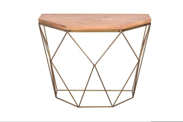 DIAMOND barna mangófa konzol asztal 90cm DIAMOND barna mangófa konzol asztal 90cm