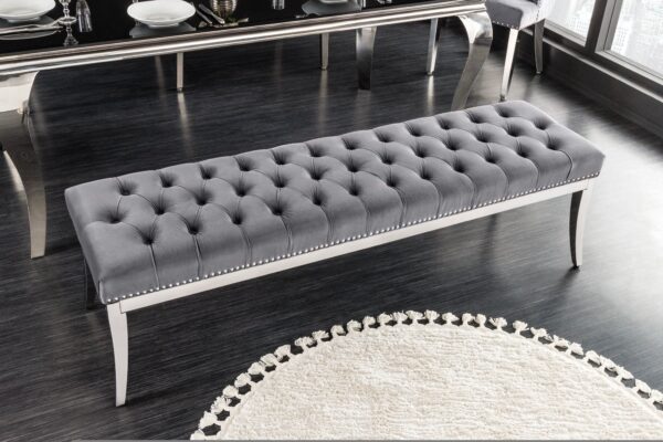 CASTLE DELUXE szürke szövet ülőpad 165cm CASTLE DELUXE szürke szövet ülőpad 165cm