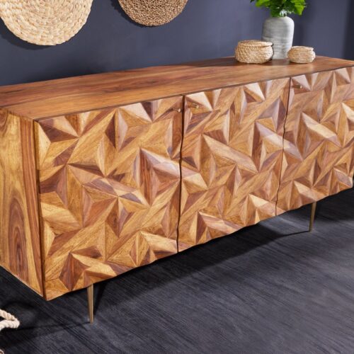 STONE FINISH barna fa komód 150cm STONE FINISH barna fa komód 150cm