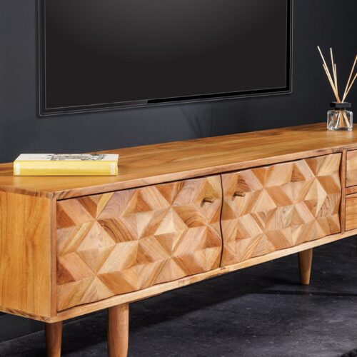 ALPINE barna akácfa tv szekrény 145cm ALPINE barna akácfa tv szekrény 145cm