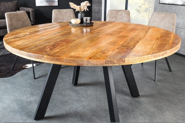 IRON CRAFT barna tömörfa étkezőasztal 145cm IRON CRAFT barna tömörfa étkezőasztal 145cm