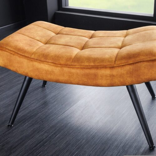 SCANDINAVIA mustársárga bársony lábtartó 40cm SCANDINAVIA mustársárga bársony lábtartó 40cm