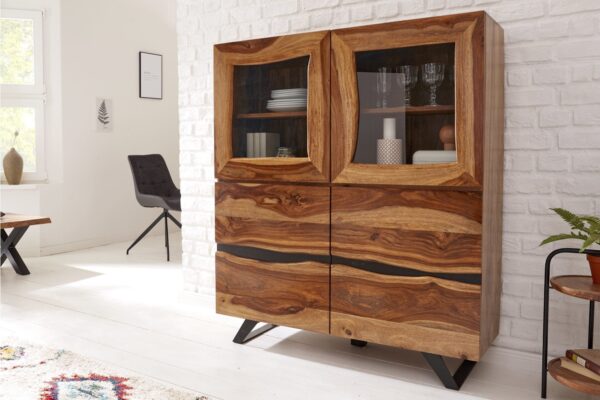 AMAZONAS barna rózsafa vitrin 118x38x140 AMAZONAS barna rózsafa vitrin 118x38x140