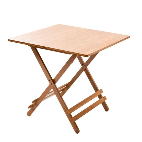 DENICE barna bambusz étkezőasztal 58cm