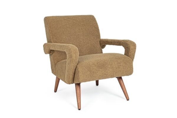 BERNA barna 100% polyester fotel
