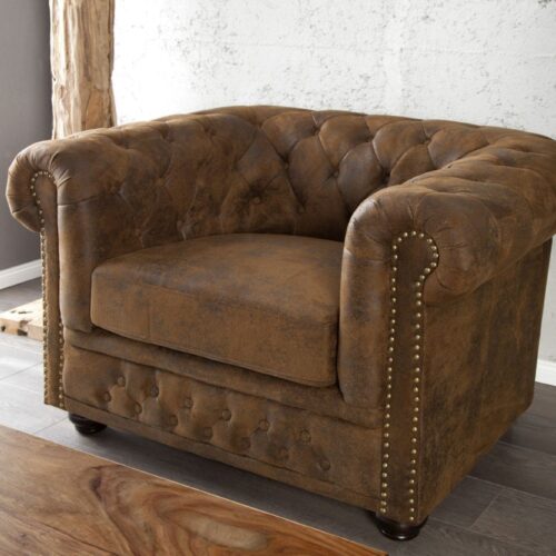 CHESTERFIELD antik barna szék CHESTERFIELD antik barna szék