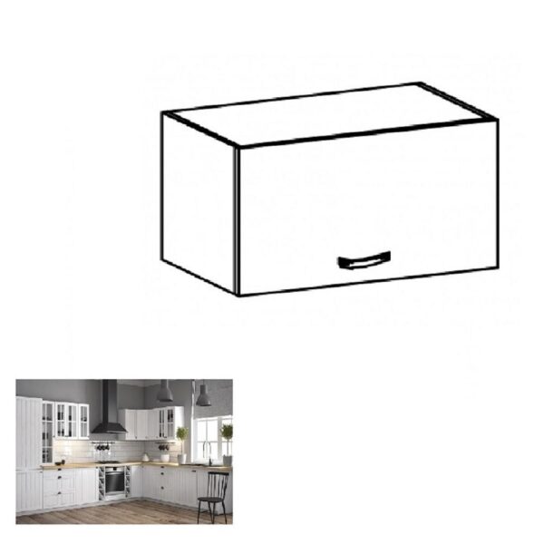 PROVANCE fehér mdf felső konyhaszekrény 50cm