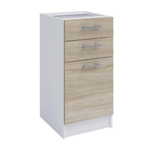 FABIANA bézs mdf fiókos alsó konyhaszekrény 40cm FABIANA bézs mdf fiókos alsó konyhaszekrény 40cm