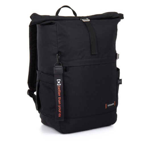 Fekete rolltop hátizsák Topgal EZRA X 26059 Fekete rolltop hátizsák Topgal EZRA X 26059