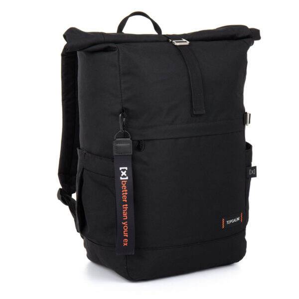 Fekete rolltop hátizsák Topgal EZRA X 26059 Fekete rolltop hátizsák Topgal EZRA X 26059