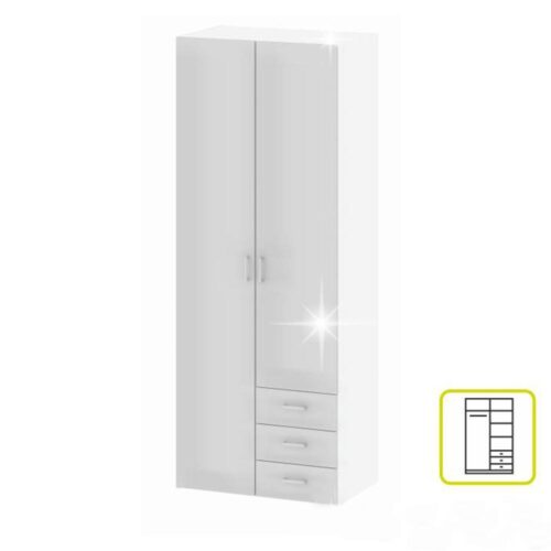 GWEN extra magasfényű fehér mdf szekrény GWEN extra magasfényű fehér mdf szekrény