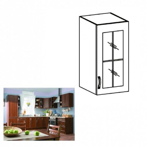 SICILIA II barna mdf felső konyhaszekrény jobbos 30cm SICILIA II barna mdf felső konyhaszekrény jobbos 30cm
