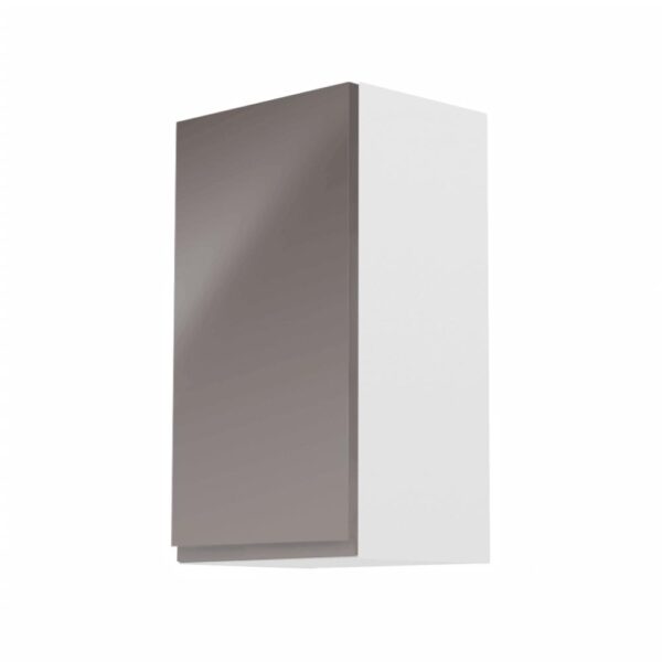 AURORA szürke mdf felső konyhaszekrény balos 40cm