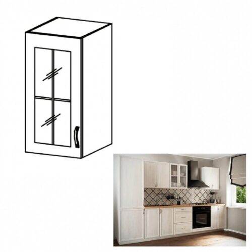 SICILIA II fehér mdf felső konyhaszekrény balos 30cm SICILIA II fehér mdf felső konyhaszekrény balos 30cm