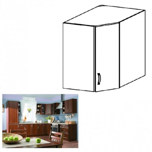 SICILIA barna mdf felső sarok konyhaszekrény 60cm SICILIA barna mdf felső sarok konyhaszekrény 60cm