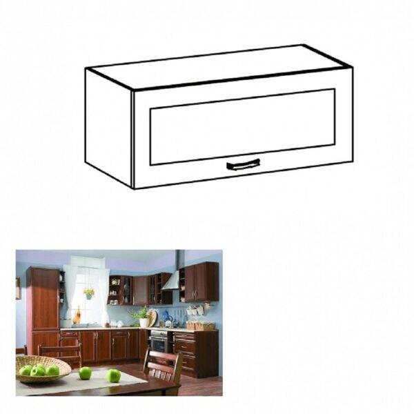 SICILIA E barna mdf felső konyhaszekrény 80cm