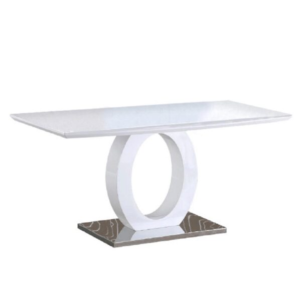 ZARNI fehér mdf étkezőasztal 150cm