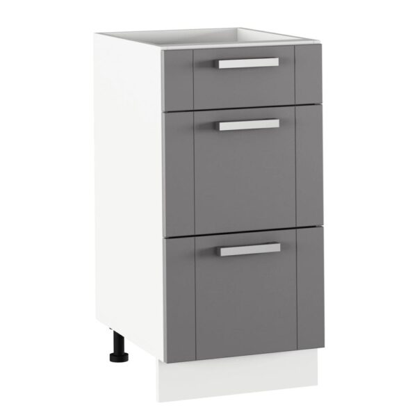 JULIA sötétszürke mdf fiókos alsó konyhaszekrény 40cm JULIA sötétszürke mdf fiókos alsó konyhaszekrény 40cm
