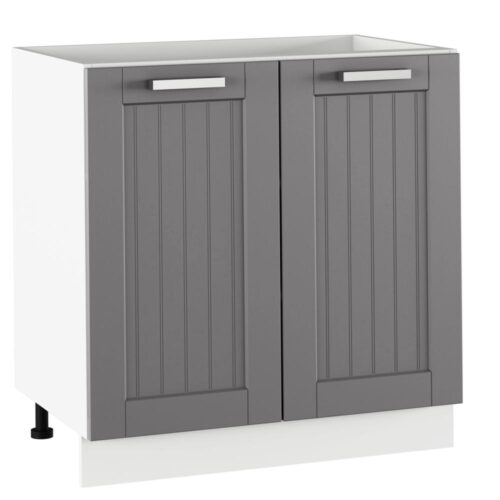 JULIA sötétszürke mdf kétajtós alsó konyhaszekrény 80cm