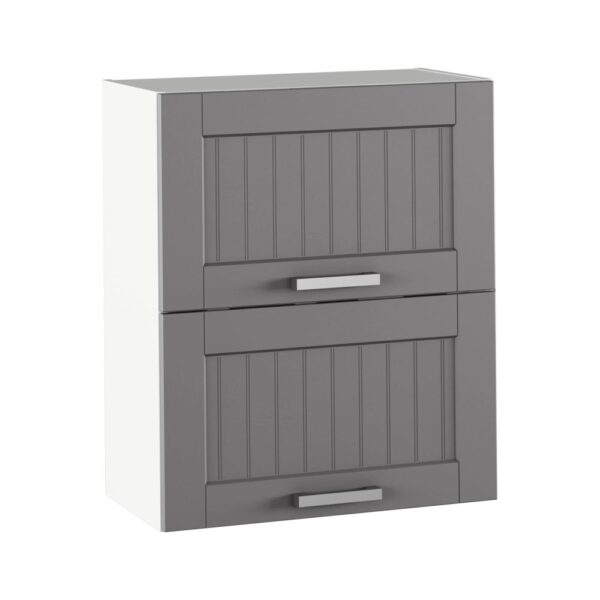 JULIA B sötétszürke mdf kétajtós felső konyhaszekrény 60cm JULIA B sötétszürke mdf kétajtós felső konyhaszekrény 60cm