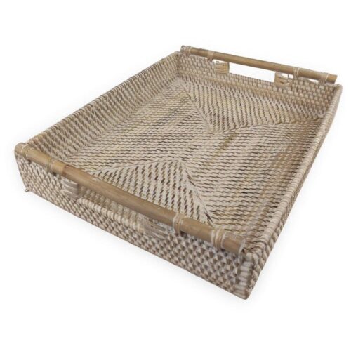 KOMING rattan tálca bambusz L KOMING rattan tálca bambusz L