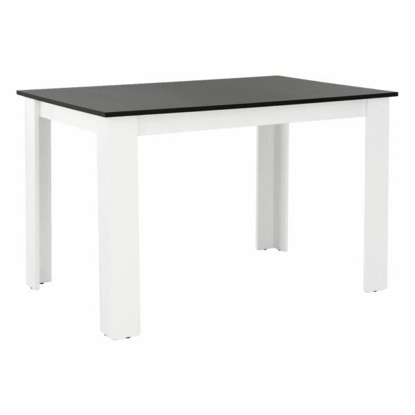 KRAZ fehér és fekete mdf étkezőasztal 120cm
