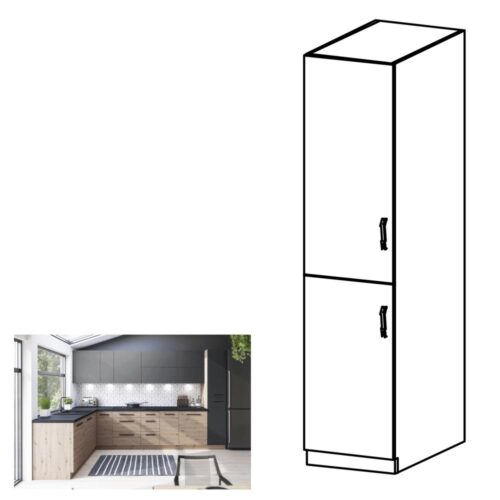 LANGEN barna mdf magasszekrény balos 40cm LANGEN barna mdf magasszekrény balos 40cm