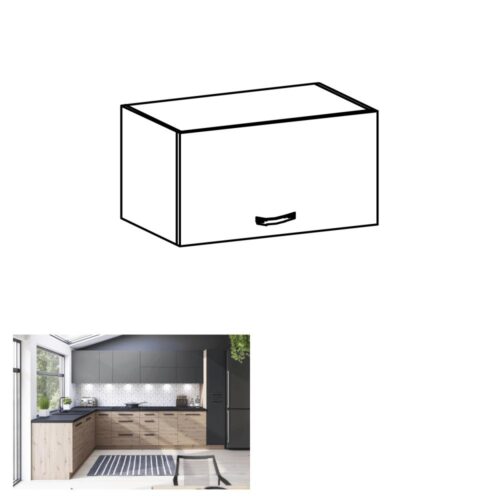 LANGEN B szürke mdf felső konyhaszekrény 60cm
