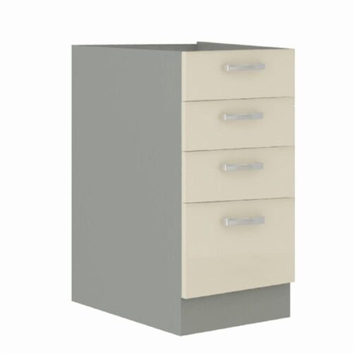 PRADO bézs mdf fiókos alsó konyhaszekrény 40cm PRADO bézs mdf fiókos alsó konyhaszekrény 40cm