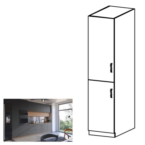 LANGEN szürke mdf magasszekrény balos 40cm LANGEN szürke mdf magasszekrény balos 40cm