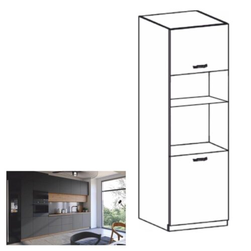 LANGEN A szürke mdf álló konyhaszekrény 60cm