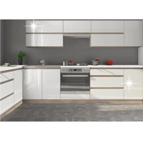 LINE D fehér mdf felső konyhaszekrény 80cm