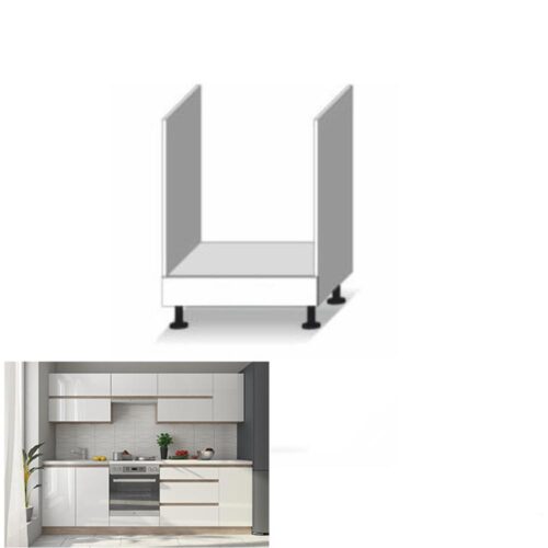 LINE fehér mdf tűzhely szekrény