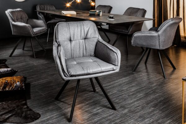 LOUNGER antracit szürke karfás szék LOUNGER antracit szürke karfás szék