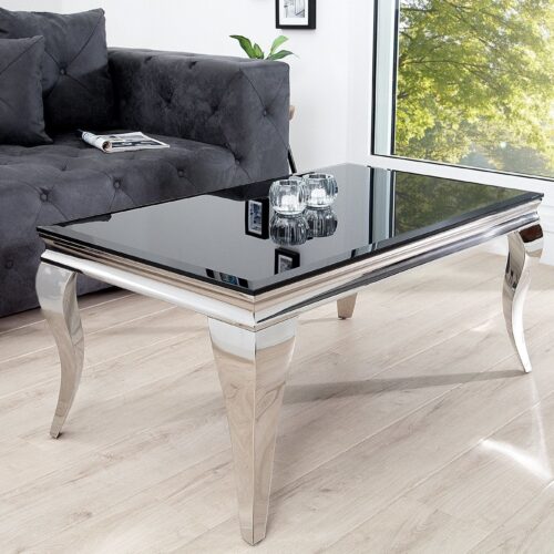 MODERN BAROCK fekete dohányzóasztal 100cm MODERN BAROCK fekete dohányzóasztal 100cm
