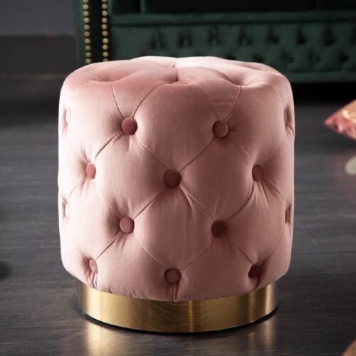 MODERN BAROCK rózsaszín és arany puff 38cm MODERN BAROCK rózsaszín és arany puff 38cm