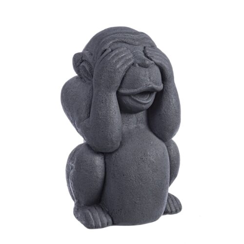 NOT SEE MONKEY szürke kerti dekoráció NOT SEE MONKEY szürke kerti dekoráció