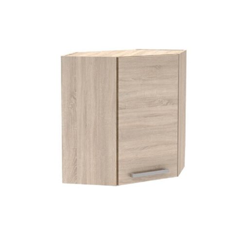 PLUS barna mdf egyajtós felső sarok konyhaszekrény 60cm PLUS barna mdf egyajtós felső sarok konyhaszekrény 60cm