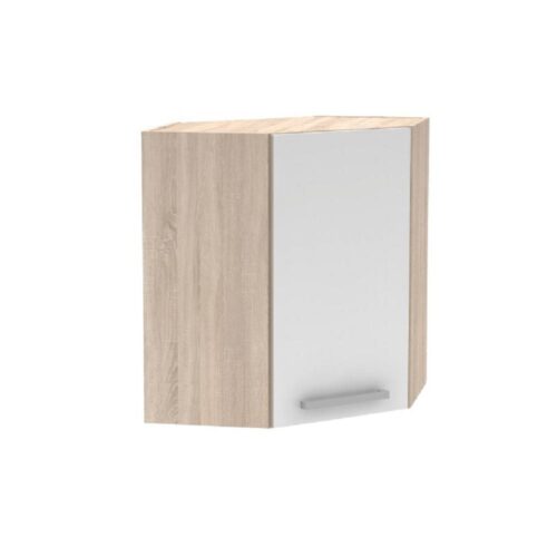 PLUS fehér mdf egyajtós felső sarok konyhaszekrény 60cm PLUS fehér mdf egyajtós felső sarok konyhaszekrény 60cm
