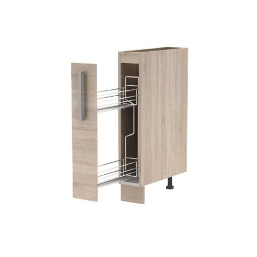 PLUS barna mdf alsó kihúzható konyhaszekrény 15cm PLUS barna mdf alsó kihúzható konyhaszekrény 15cm