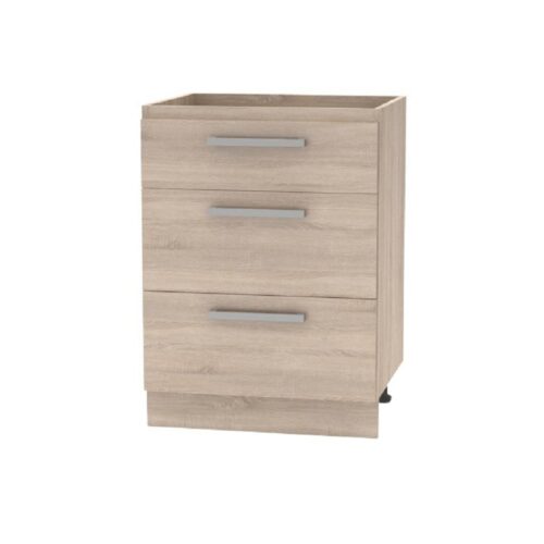 PLUS barna mdf fiókos alsó konyhaszekrény 60cm PLUS barna mdf fiókos alsó konyhaszekrény 60cm