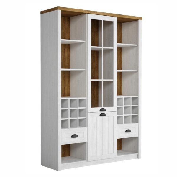 PROVANCE törtfehér mdf vitrin