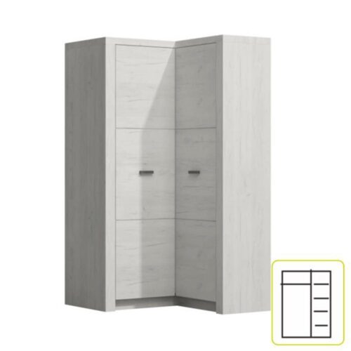 INFINITY fehér mdf sarokszekrény INFINITY fehér mdf sarokszekrény