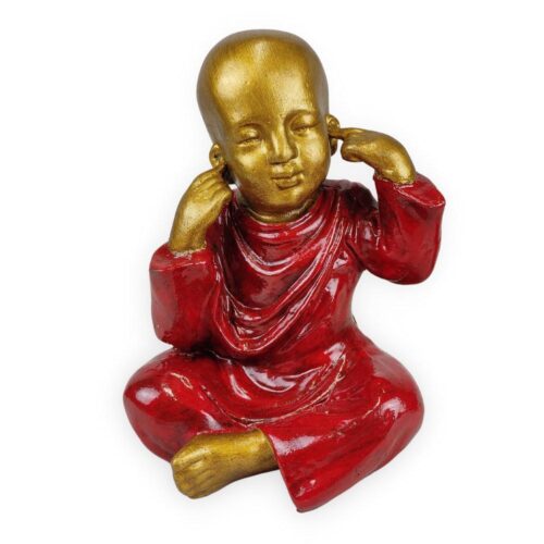 SAGE piros és arany 3 részes Buddha szobor szett SAGE piros és arany 3 részes Buddha szobor szett