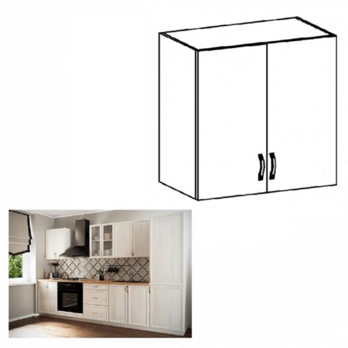 SICILIA fehér mdf felső konyhaszekrény 80cm SICILIA fehér mdf felső konyhaszekrény 80cm