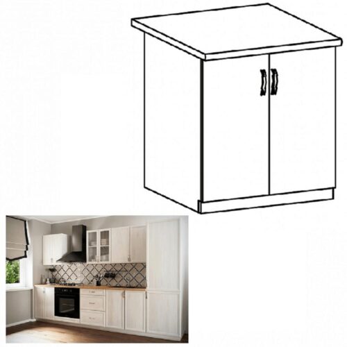 SICILIA fehér mdf alsó konyhaszekrény 80cm SICILIA fehér mdf alsó konyhaszekrény 80cm